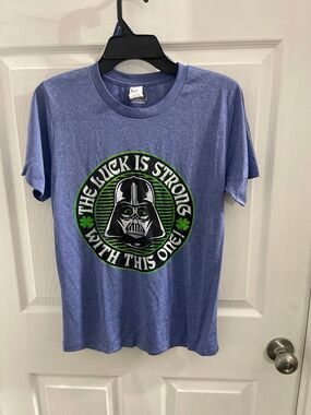Star Wars T Shirt Size Youth L Heather Blue New Without Tags